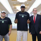 Former U.S. basketball star Dennis Rodman (C) arrives at Pyongyang's international airport, North Korea in this photo taken by Kyodo on June on June 13, 2017.